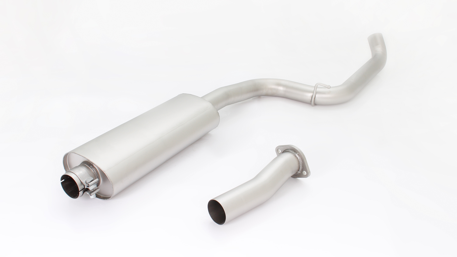 Resonated Cat back System Centred with 2 tail pipes 115 mm angled, engraved, chromed Ford : Focus Mk3 2.0 ST 250