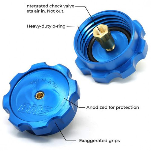 Optional Upgraded Billet WMI tank cap w/safety check valve