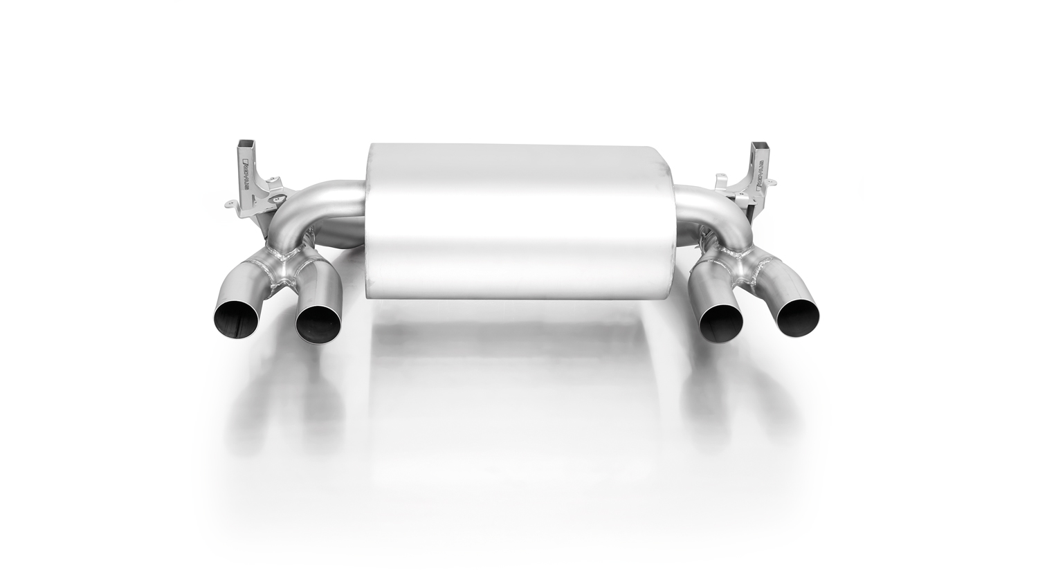 Rear Silencer Left/Right with Integrated valves using the OE valve control system with 4 tail pipes 102 mm angled BMW : 4 Series F82 LCI M4 Competition
