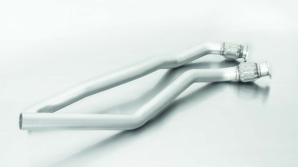 Resonated Cat back System Left/Right with Integrated valves using the OE valve control system with Uses OE Tailpipes Audi : A7 Type 4G RS7 4.0 V8