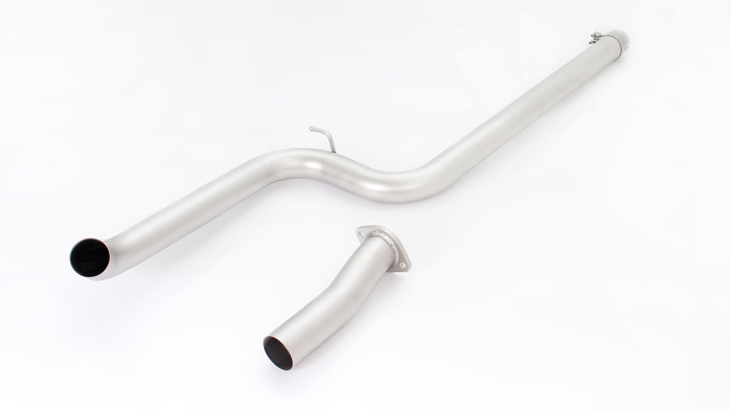 Non-Resonated Cat back System Centred with 2 tail pipes 115 mm angled, engraved, chromed Ford : Focus Mk3 2.0 ST 250