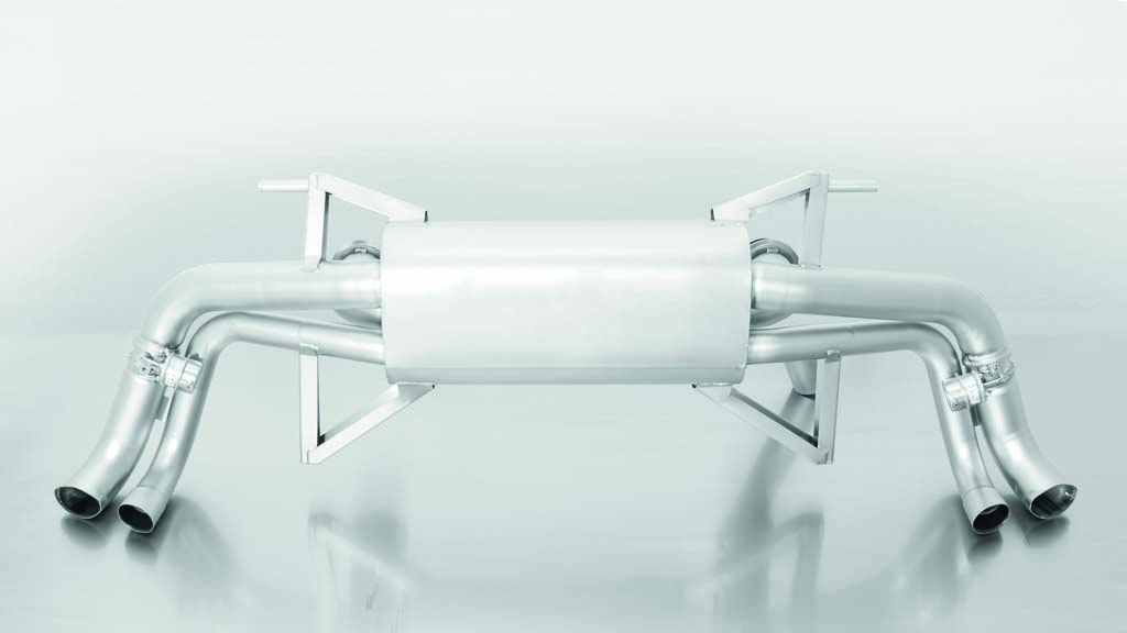 Rear Silencer Left/Right with vacuum operated valves controlled by OEM system with Uses OE Tailpipes Audi : R8 Type 4S 5.2 FSI