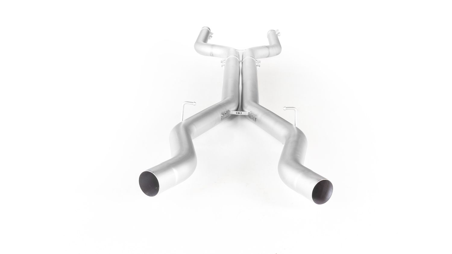 Non-Resonated Cat back System Left/Right with Integrated valves using the OE valve control system with 4 tail pipes 102 mm angled BMW : 5 Series F90 M5