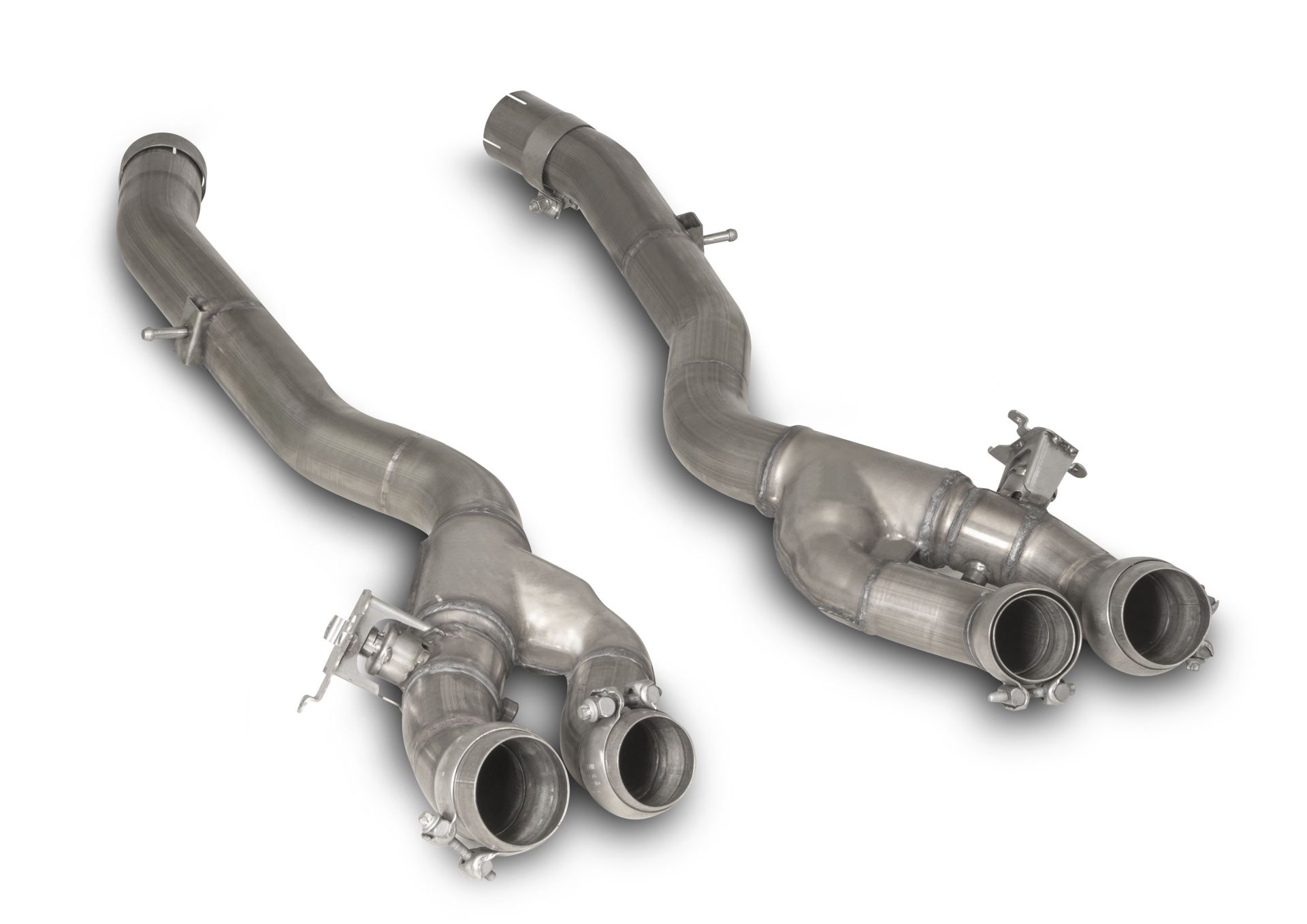 Axle back System Left/Right with Integrated valves using the OE valve control system with 4 tail pipes 98 mm Black Chrome BMW : 4 Series G82 M4 Competition