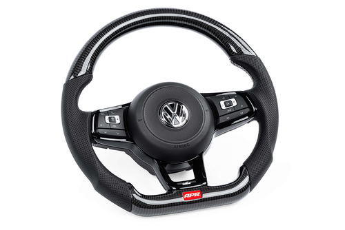 APR Carbon Fibre / Perforated Leather Steering Wheel Golf Mk7 R