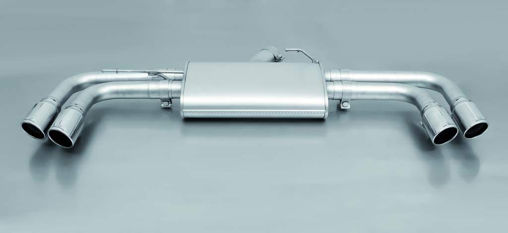 Rear Silencer Left/Right with 4 tail pipes 84 mm straight BMW : X3 F25 sDrive 20i