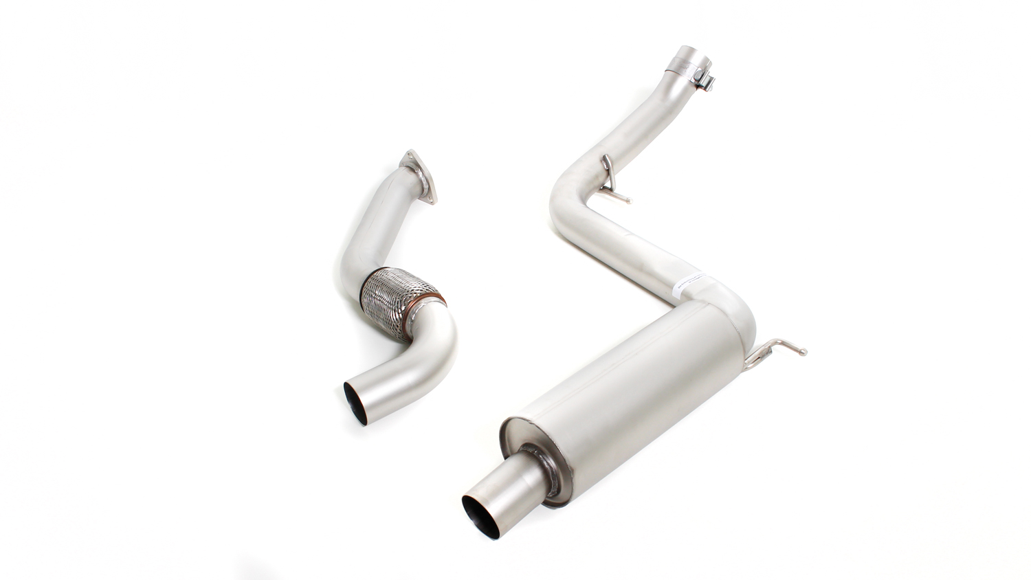 Resonated Cat back System Left/Right with Integrated valves including a Remus Sound Controller Module with 4 tail pipes 102 mm angled Honda : Civic FK2 2.0 Type-R