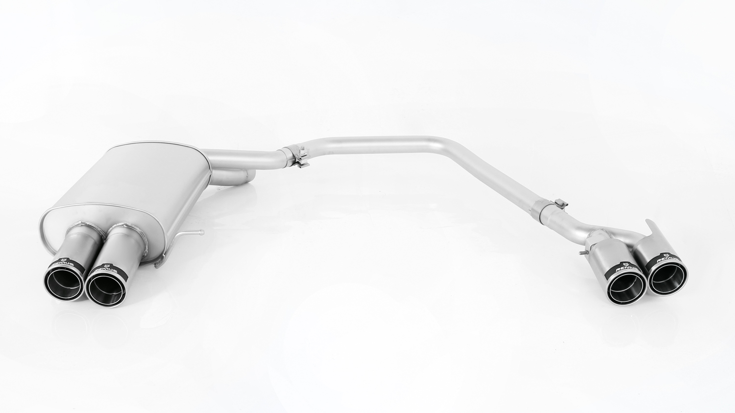 Rear Silencer Left/Right with 4 tail pipes 84 mm straight BMW : 5 Series F10/F11 530d