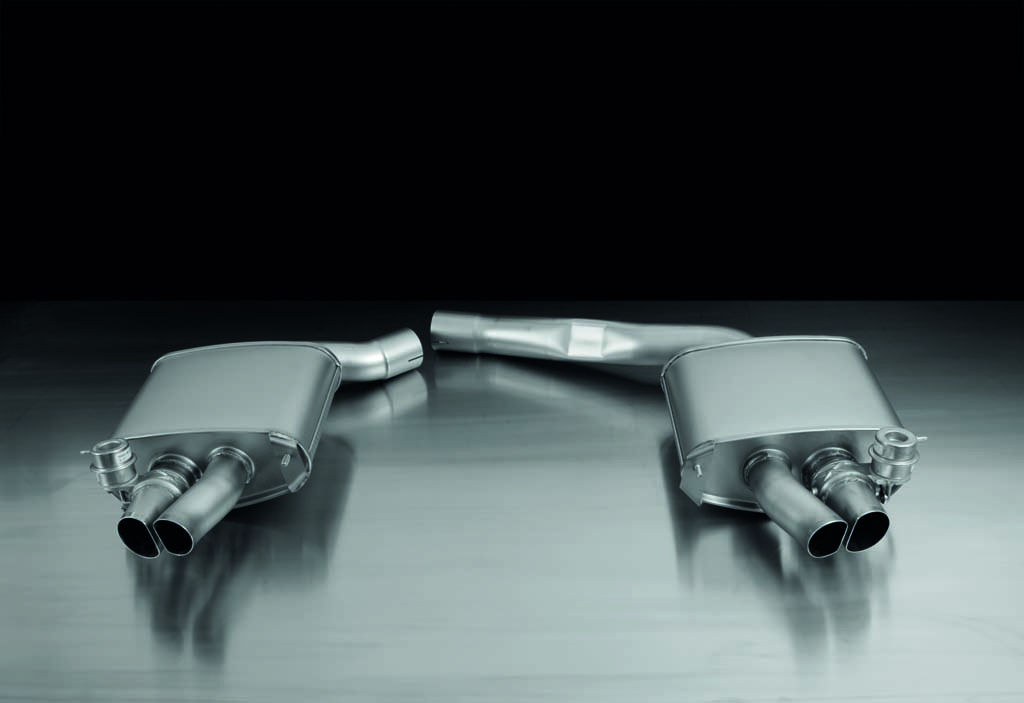 Rear Silencer Left/Right with vacuum operated valves controlled by OEM system with Uses OE Tailpipes Audi : A5 8T Coupe RS5 4.2 FSI