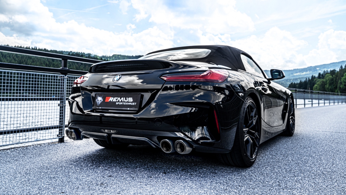 Rear Silencer Left/Right with 4 tail pipes 102 mm angled BMW : Z4 G29 Roadster M40i