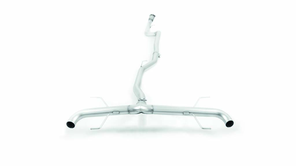 Non-Resonated Cat back System Left/Right with Uses OE Tailpipes