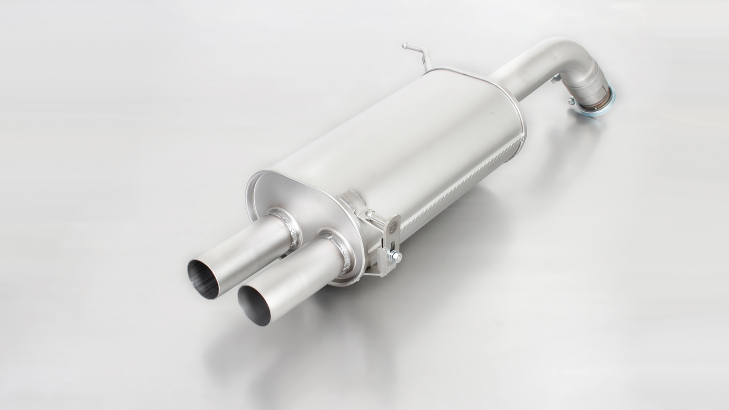 Rear Silencer Left with 2 tail pipes 84 mm angled Ford : Fiesta Mk7 1.6 ST